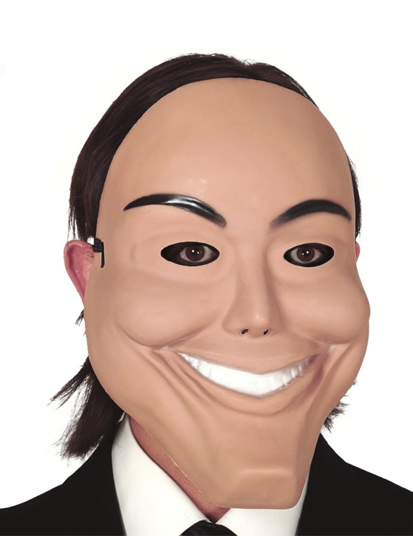 Masque psychopathe souriant pour adulte beige
