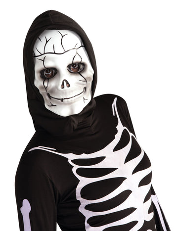 Dětská kostrová maska s kapucí
