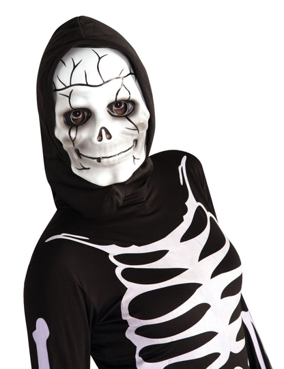 Skeletonová maska ​​s dětskou kapucí