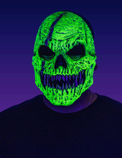 Maska kostlivce zeleného démona pro dospělé