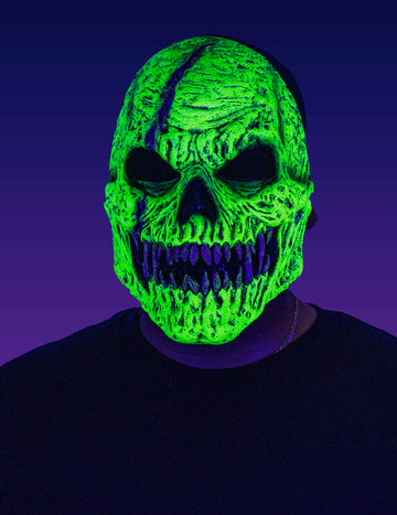 Maska kostlivce zeleného démona pro dospělé