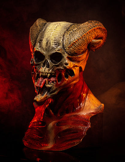 Halloweenská maska kostlivce s ďáblem pro dospělé