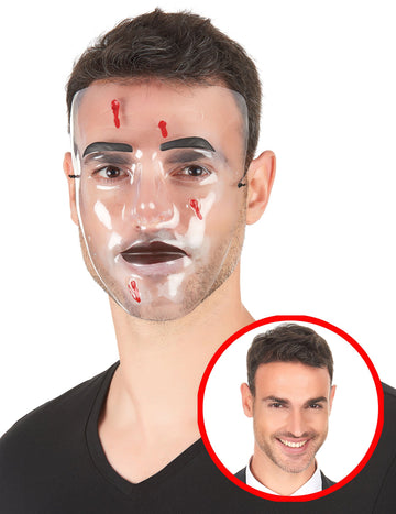 Průhledná maska Bullet Impact pro dospělé