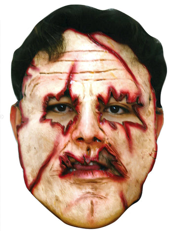 Maska vraha s vystřiženým obličejem pro dospělé Halloween