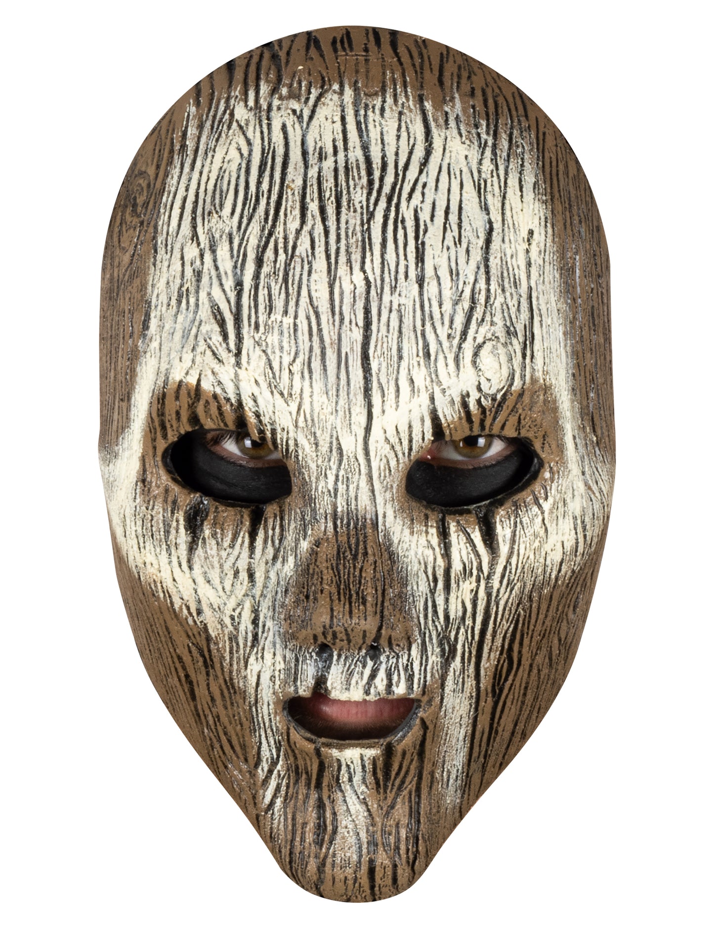 Masque vaudou effet bois adulte