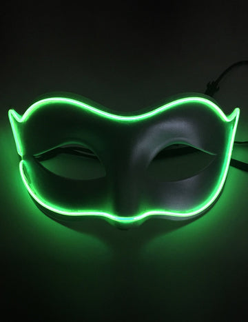 Benátská maska pro dospělé s LED neonovou barvou