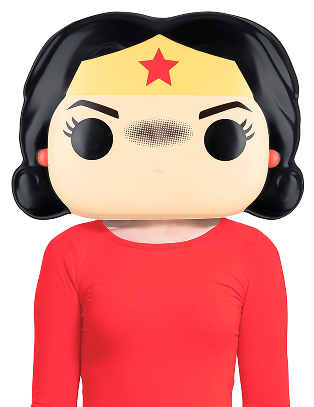 Masque Wonder Woman Funko Pop™ pour adulte jaune et noir