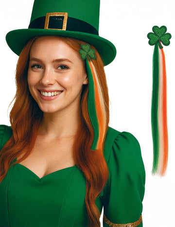 Irský pramen vlasů s jetelem