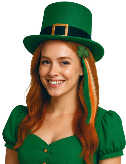 Irský pramen vlasů s jetelem