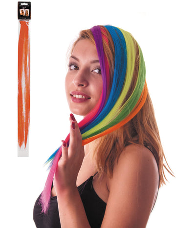 Oranžový clip-in pramen vlasů