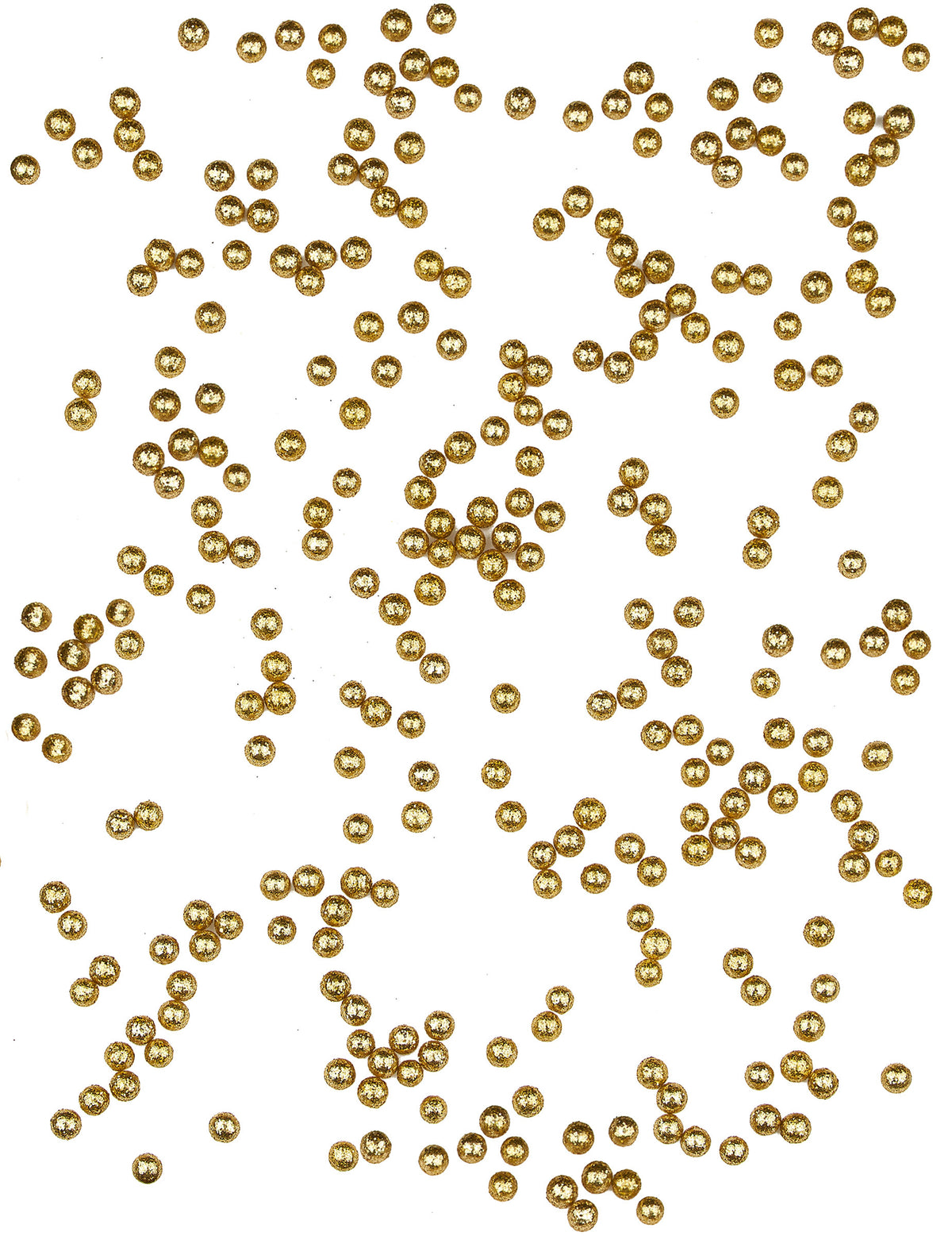 Gros plan des confettis de table mini boules pailletées
