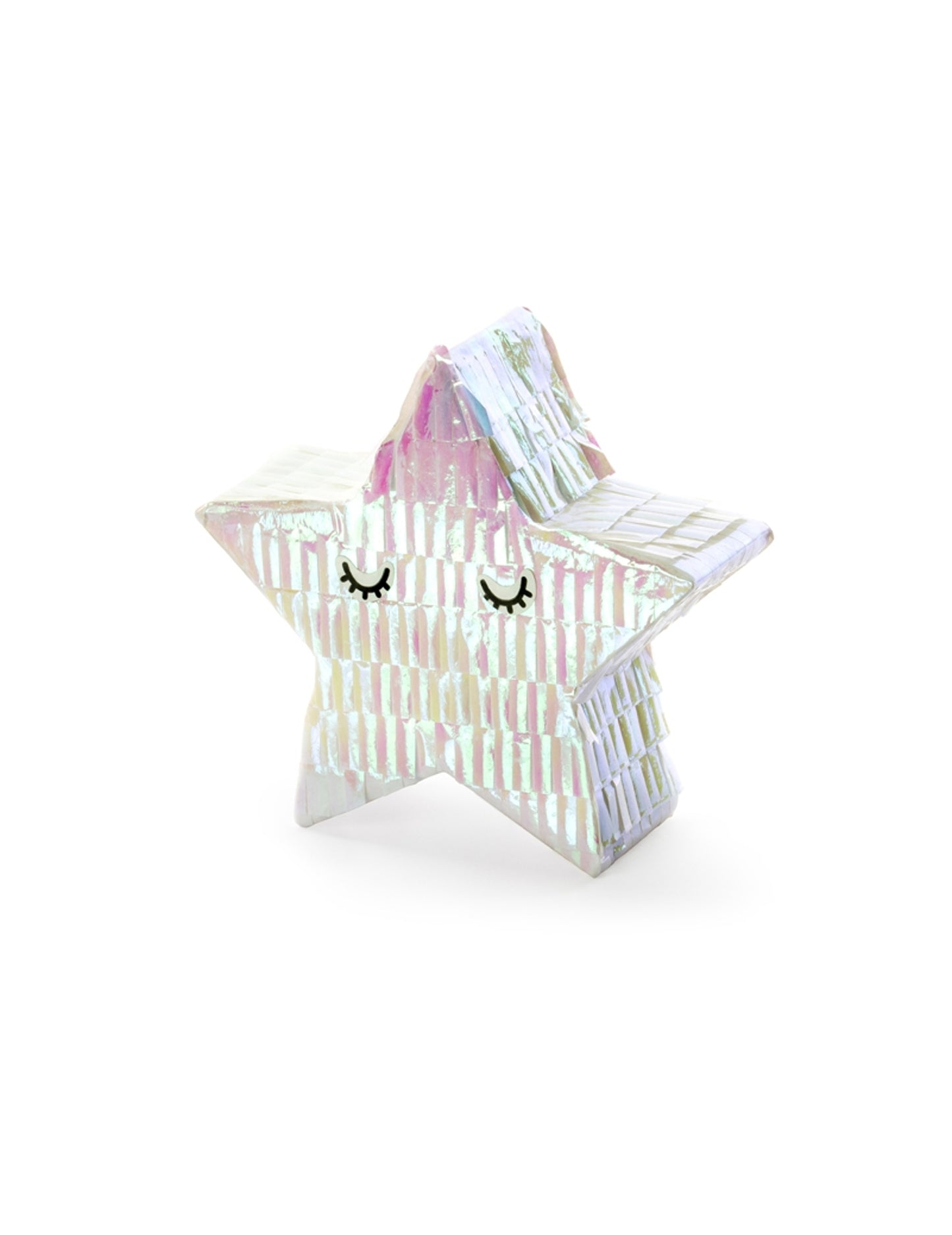 Mini duhová hvězda piñata 10.5 cm na ozdobu