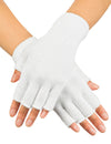 Mitaines courtes pour adulte blanches
