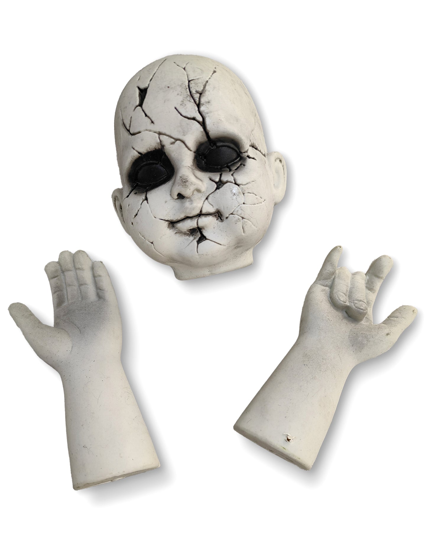 Části panenky - hlava a ruce