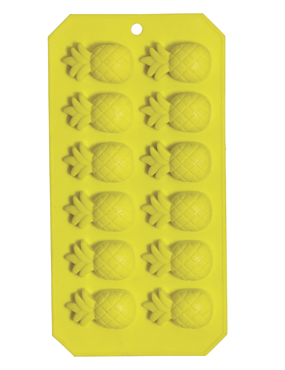 Vue de face du moule à glaçon ananas