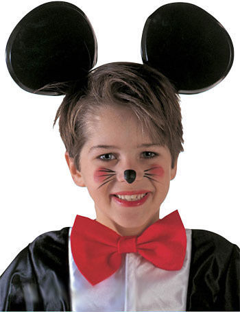 Dětská čelenka s černými myšími ušima