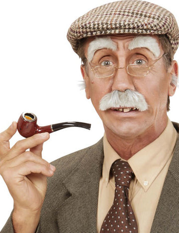 Knír a obočí starého dospělého