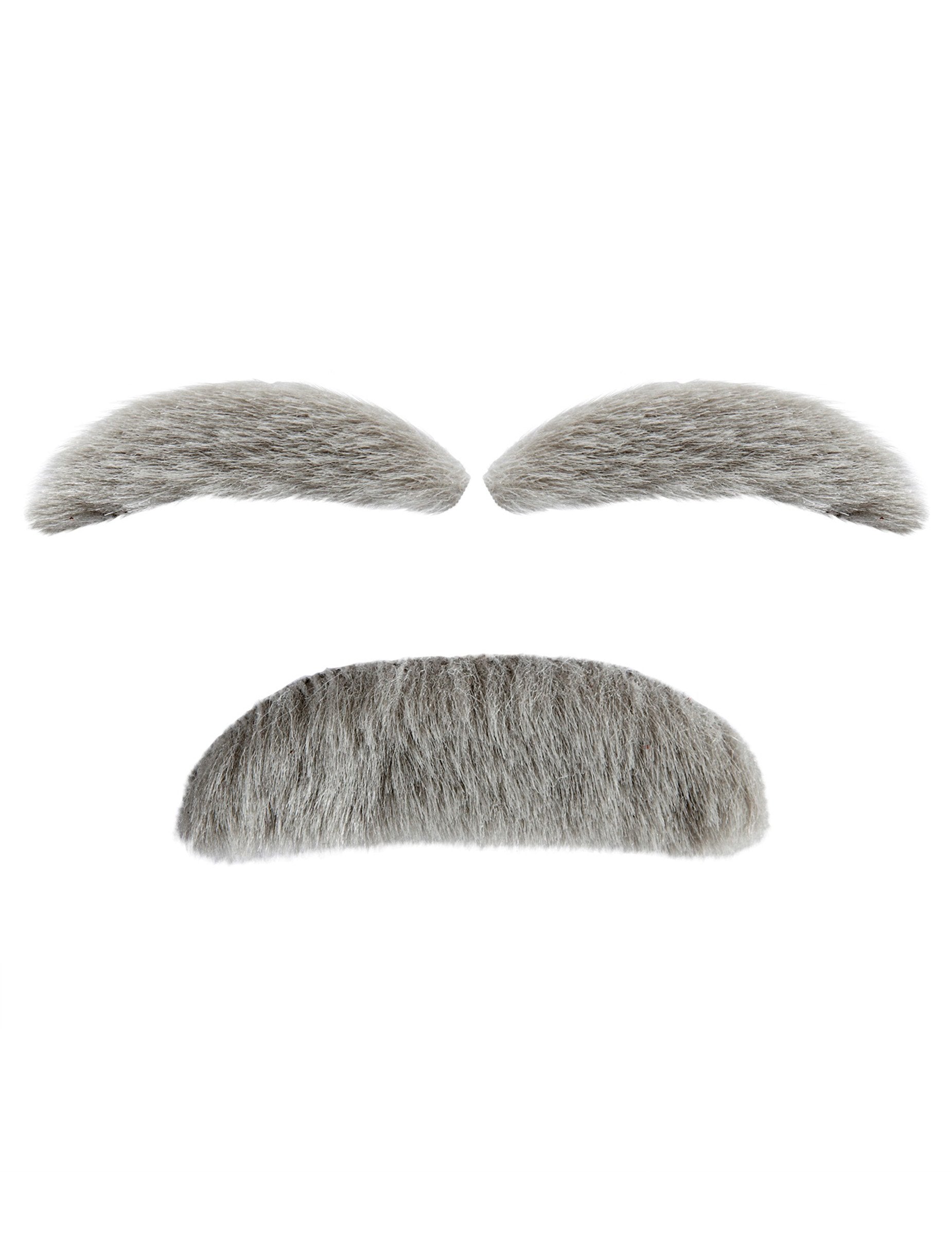 Vue à plat de la moustache et sourcils vieillard