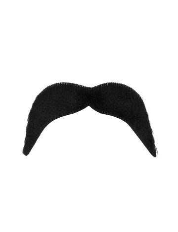 Černý knír ze 70. let pro dospělé
