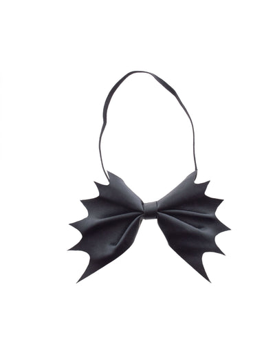 Nœud papillon chauve-souris pour adulte noir
