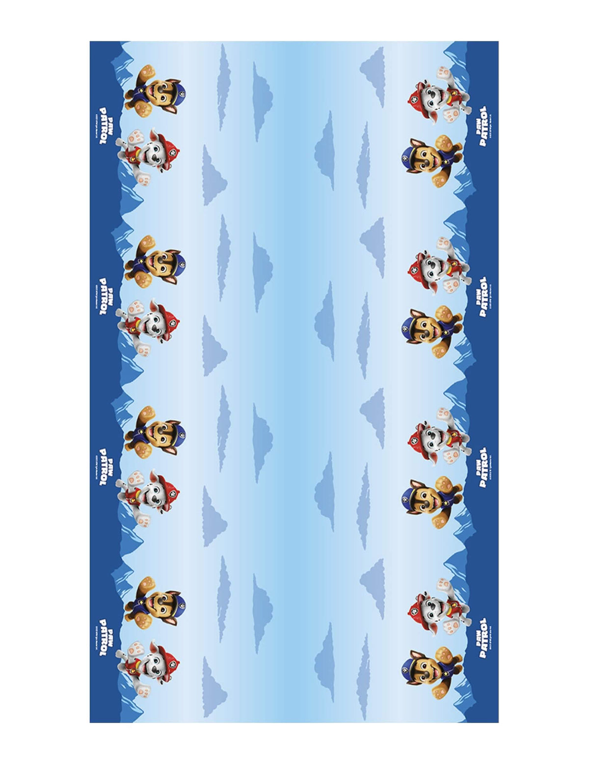 Modrý papírový ubrus Pat'patrouille™ 1,36 x 2,28 m