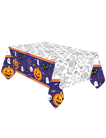 Papírový ubrus s motivem Halloween Friends 1,2 x 1,8 m