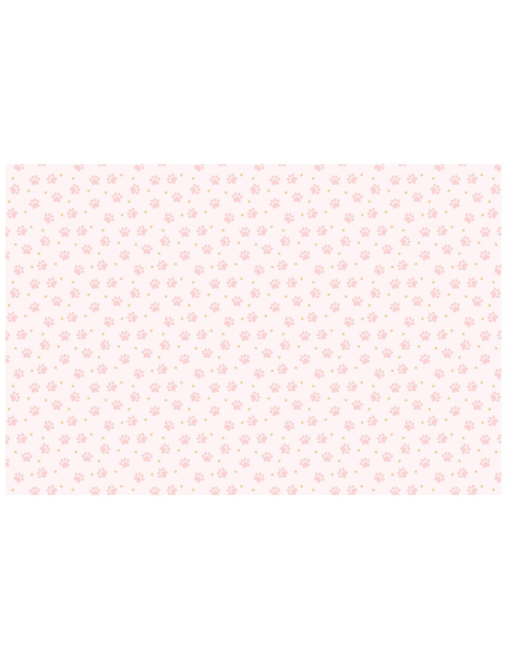 Nappe en papier pattes de chat pour anniversaire rose