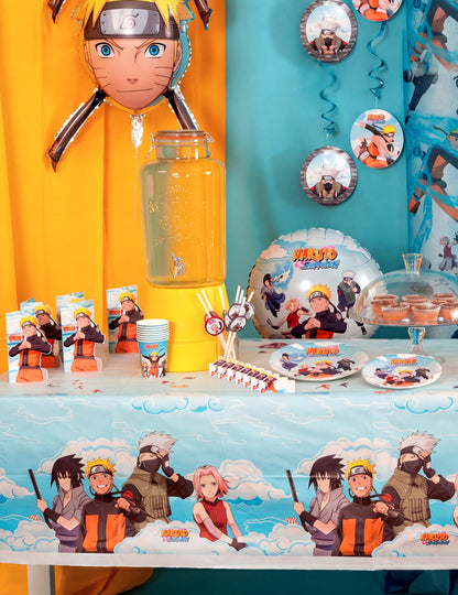 Recyklovatelný papírový ubrus Naruto Shippuden™ 136 x 228 cm