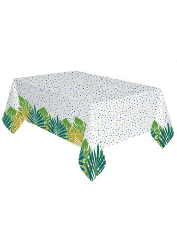 Elegantní papírový ubrus s tropickým motivem 120 x 180 cm
