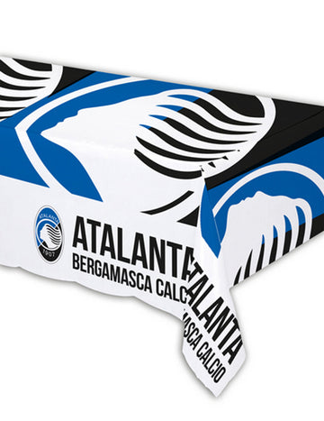 Modrý a bílý plastový ubrus Atalanta™ 120 x 180 cm