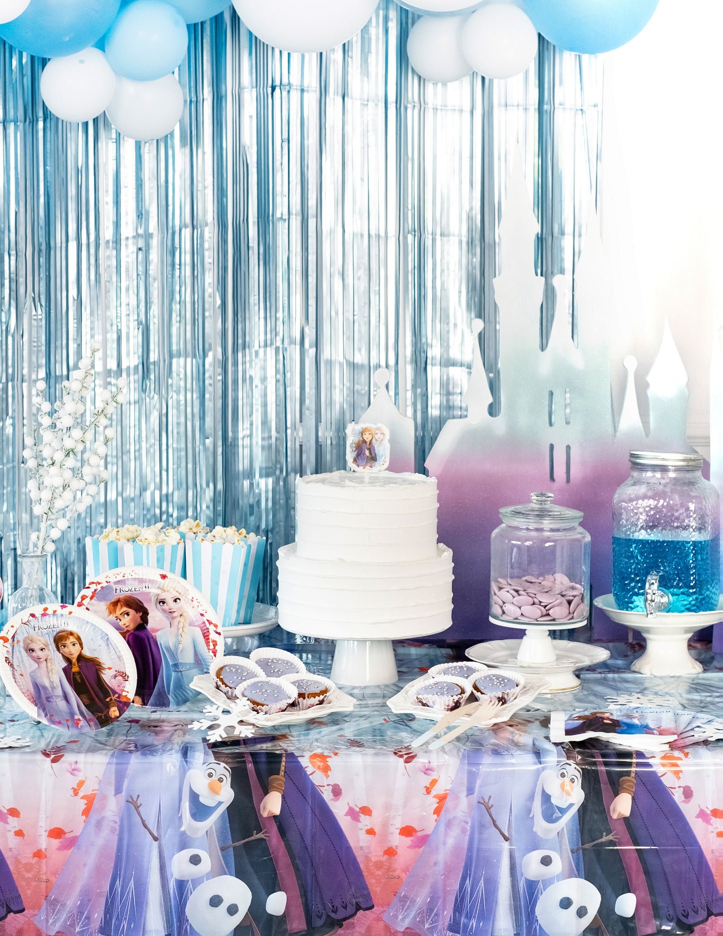 Plastový ubrus Ledové království 2 120 x 180 cm