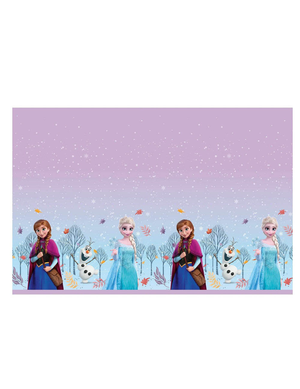 Plastový ubrus Ledové Království Frozen Idyllic Wonder pro dítě lila s Annou, Elsou a Olafem