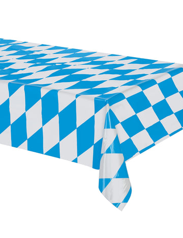 Kunststoff Tischdecke Bayern blau-weiß