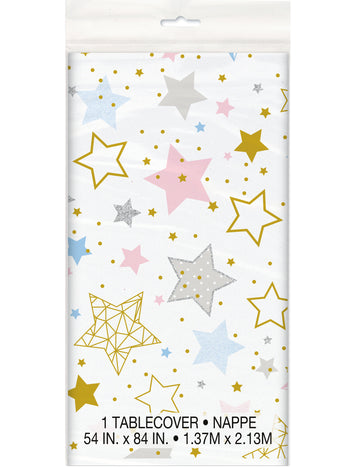 Plastový ubrus Twinkle Twinkle little star 137 x 213 cm vícebarevné hvězdy