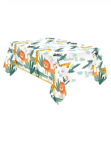 Pořiďte si plastový ubrus na divoké safari 120 x 180 cm zvířata z džungle