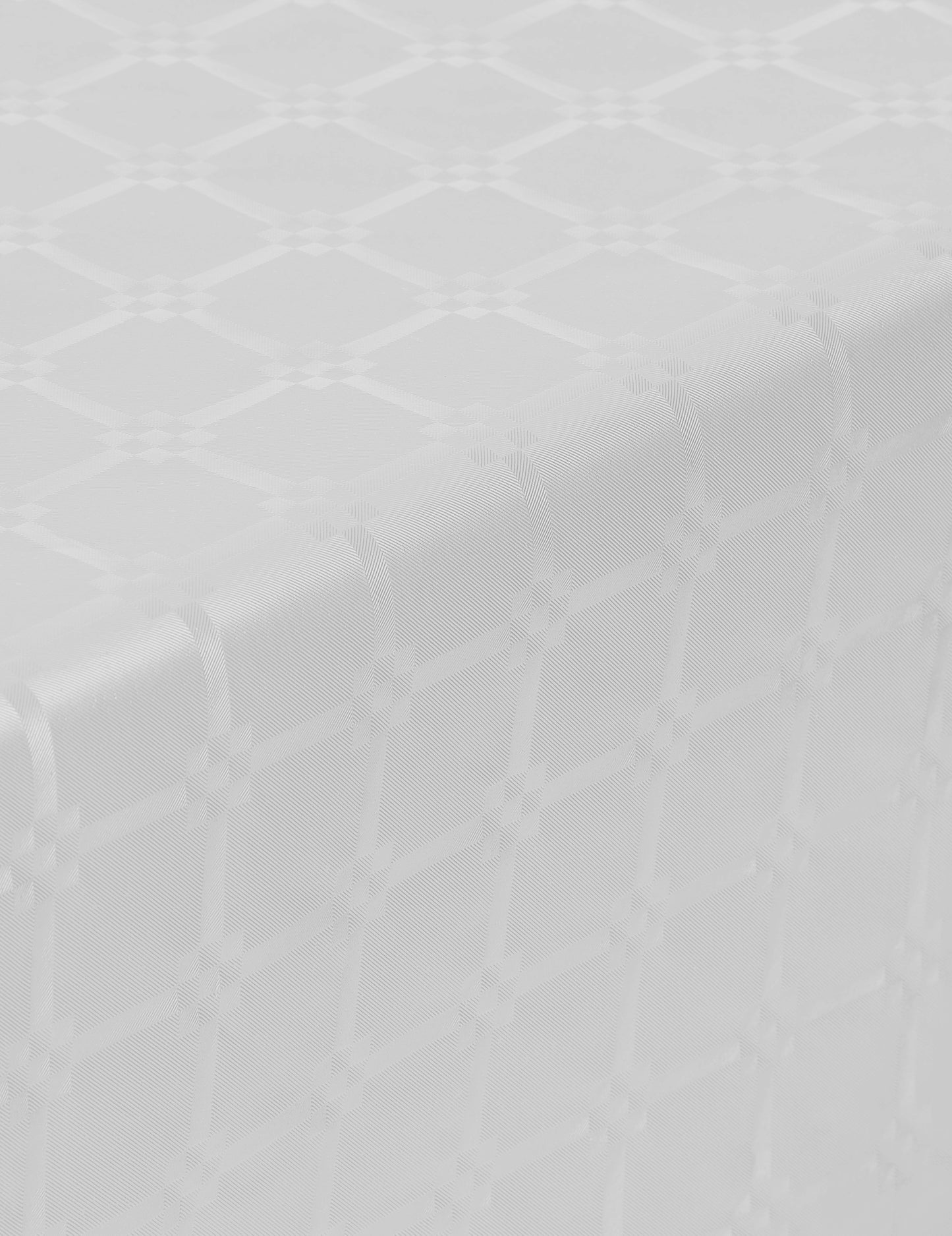 Bílý damaškový papírový ubrus v roli 6 m x 120 cm