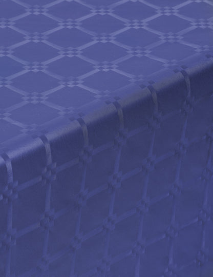 Námořnická modrá damaškový papírový ubrus v roli 6 m květinový vzor