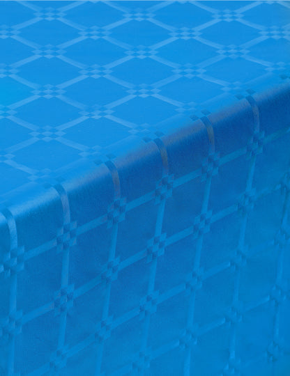 Modrý damaškový papírový ubrus v roli 1,2 x 6m