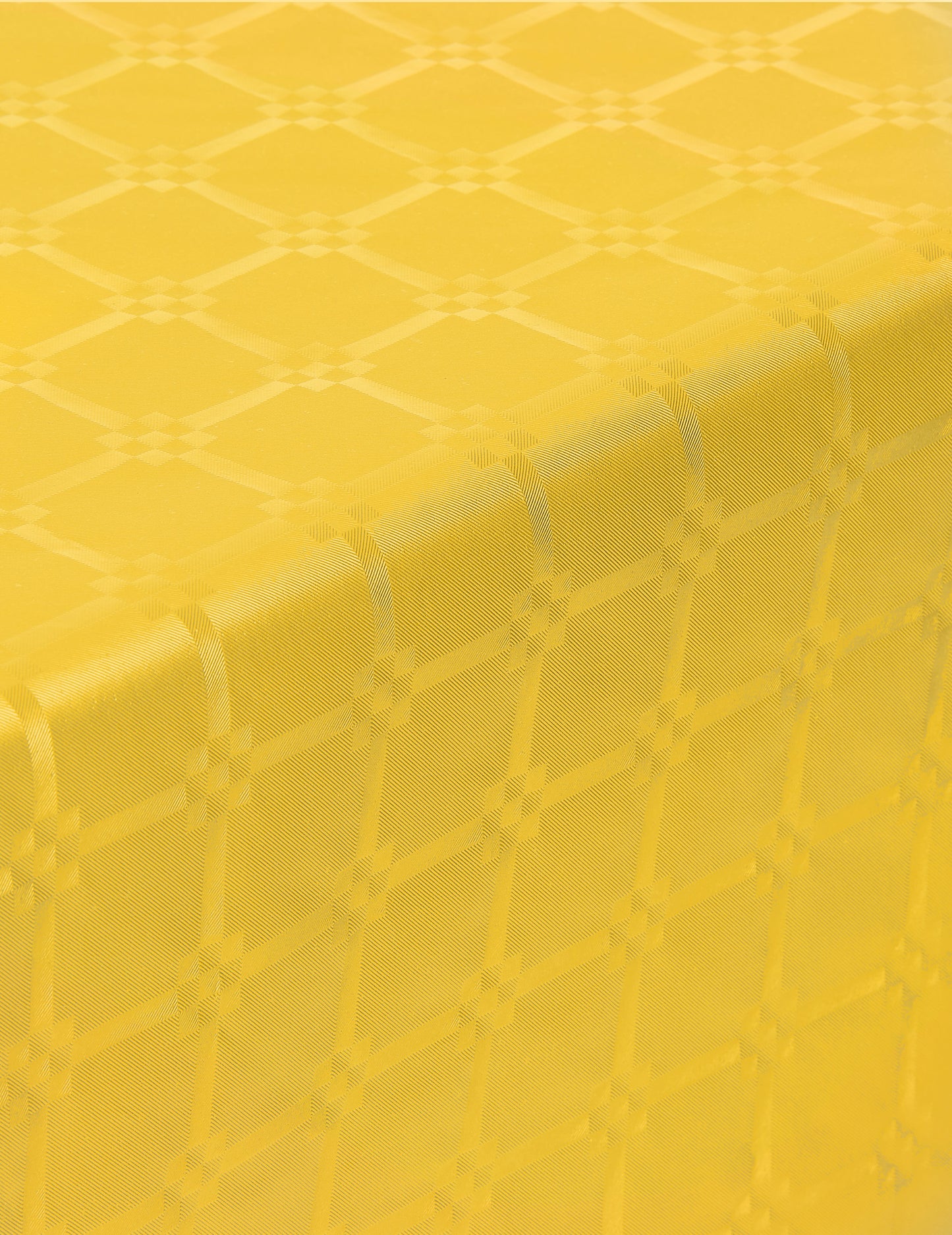 Žlutý damaškový papírový ubrus v roli 1,2 x 6m