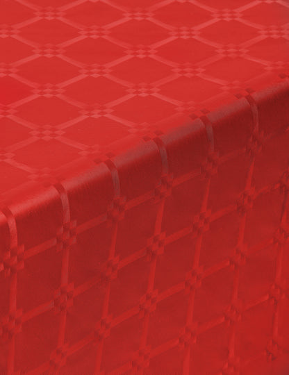 Červený damaškový papírový ubrus v roli 6 m šik 120 cm