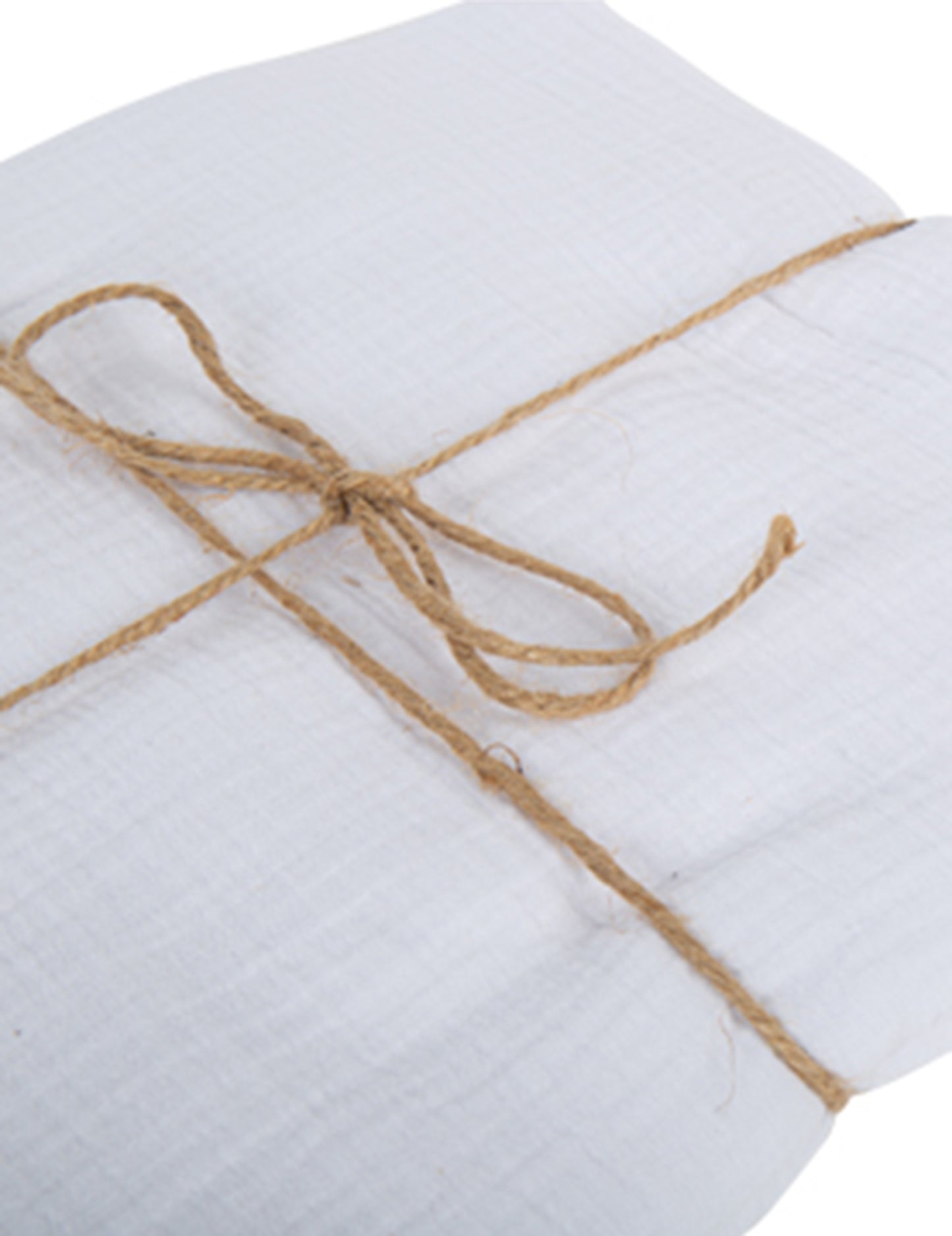 Bílý bavlněný gázový ubrus 130 x 240 cm šik a sladká