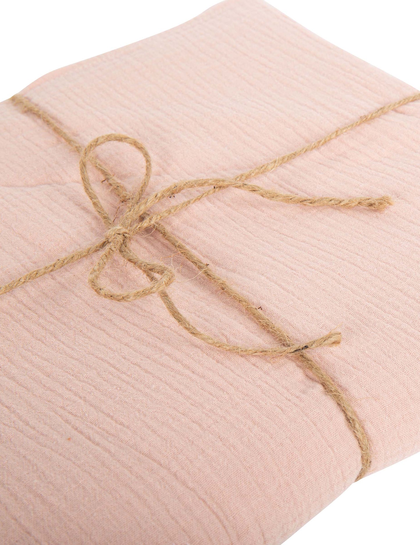 Starorůžový bavlněný gázový ubrus 130 x 240 cm bohémský