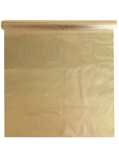 Metalický zlatý ubrus 120 cm x 20 m
