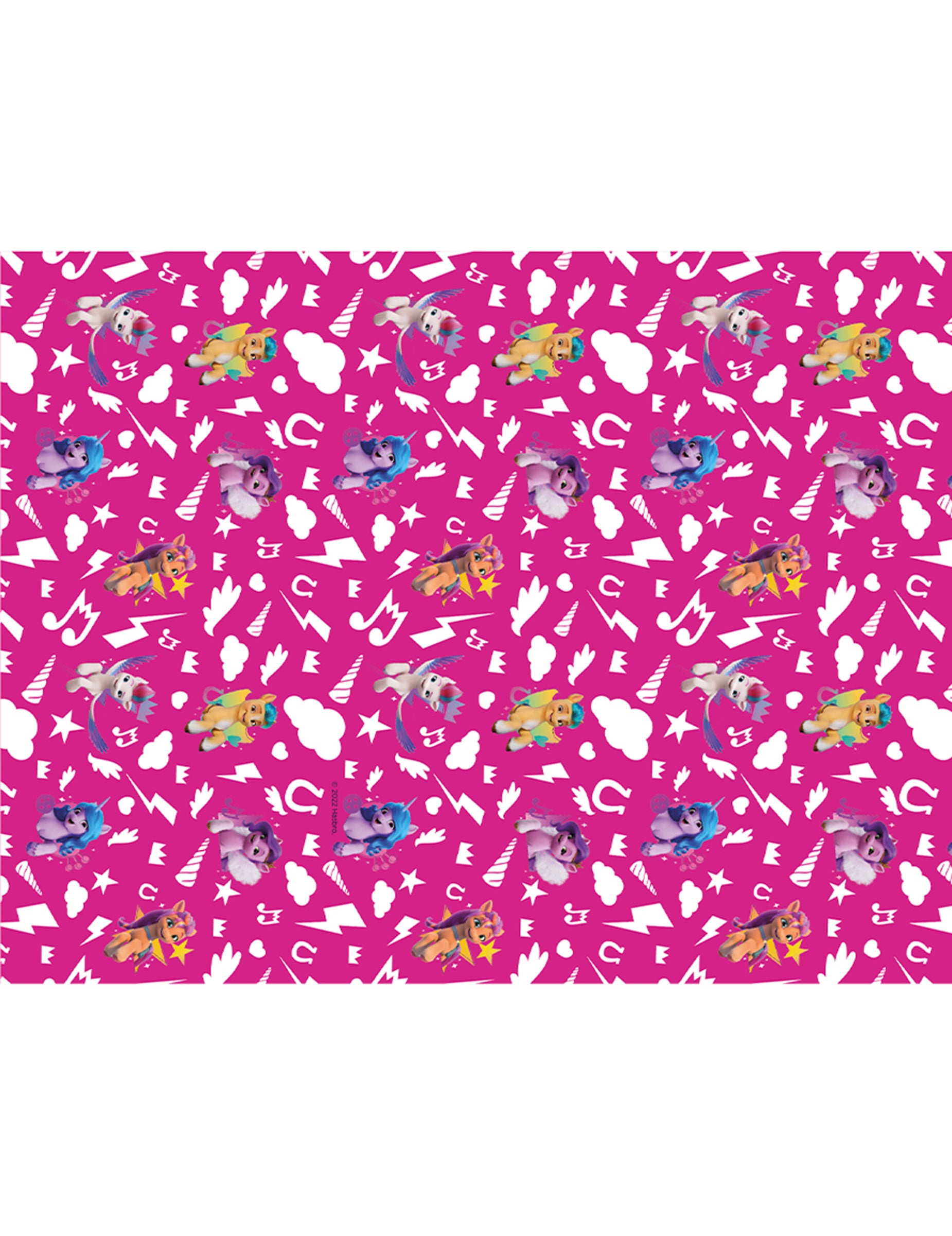 Détail des motifs de la nappe My Little Pony