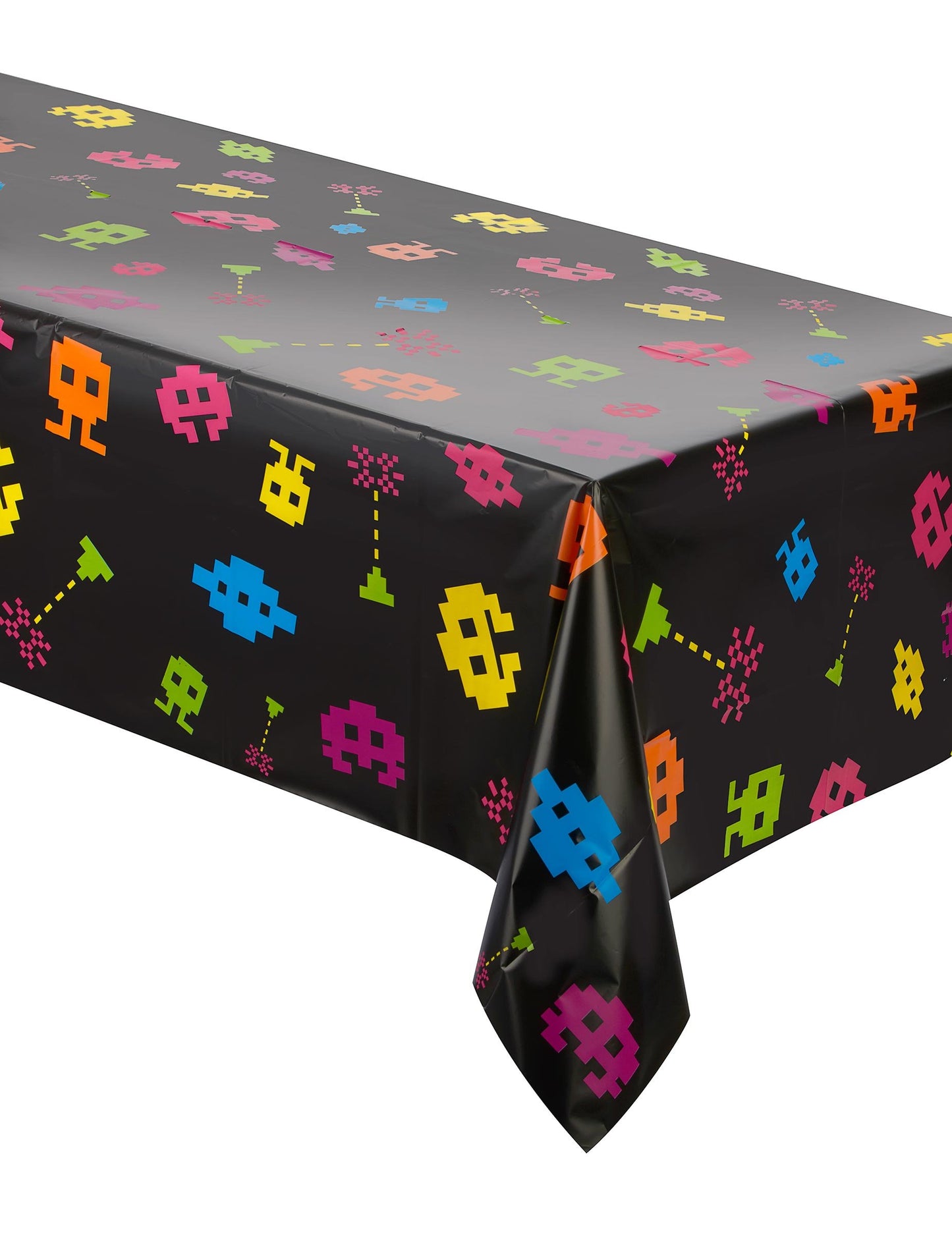 Plastový ubrus 80. léta 137 x 274 cm 8bitové videohry 
