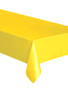 Nappe rectangulaire en plastique jaune