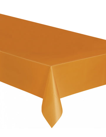 Oranžový plastový ubrus 137 x 274 cm