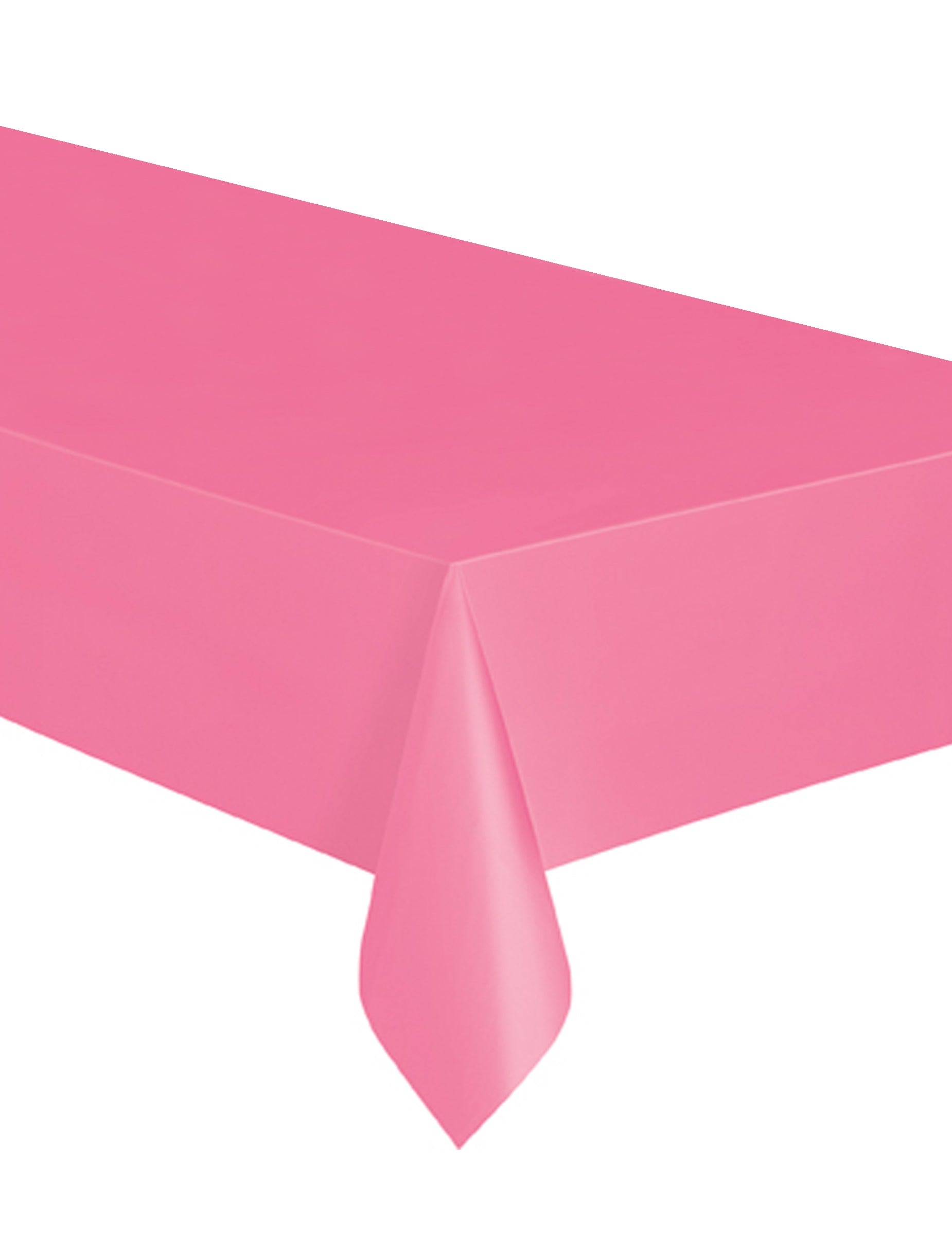 Nappe rectangulaire rose en plastique