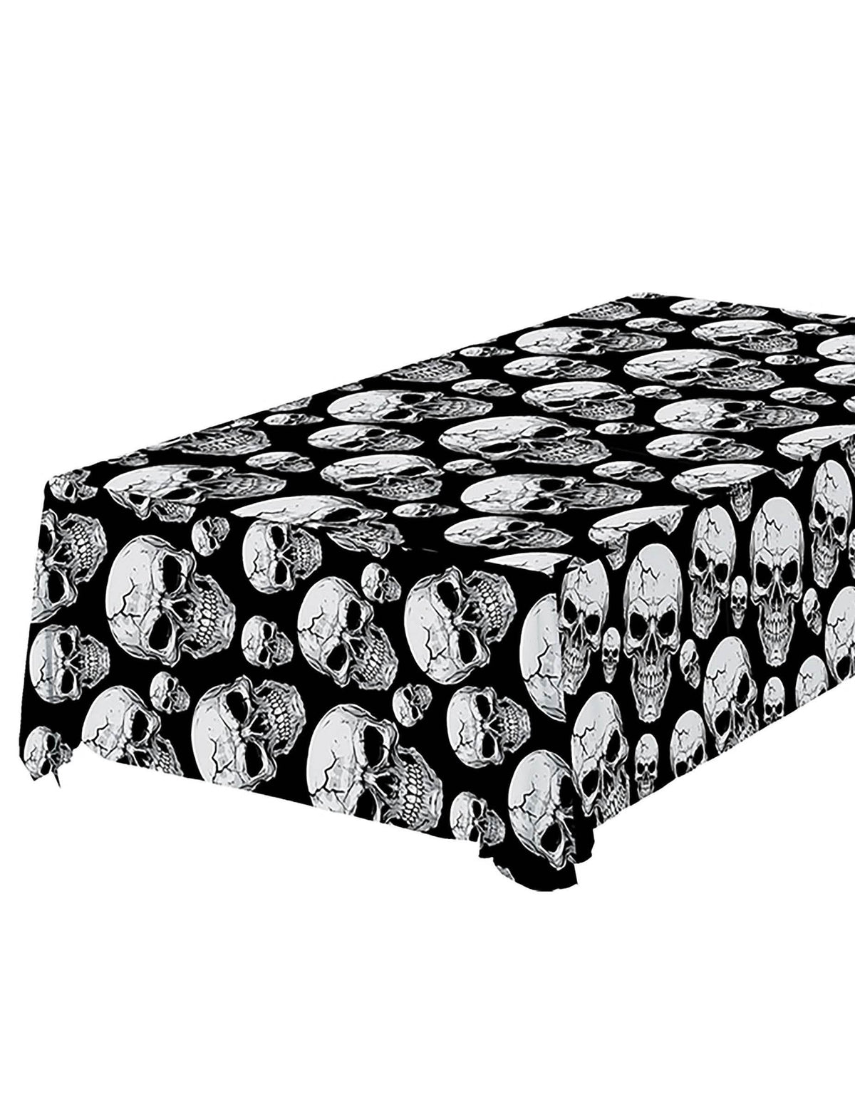 Nappe tête de mort noir et blanc