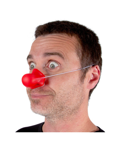 Vue de profil du nez de clown Bozo